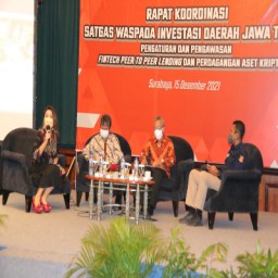 RAPAT KOORDINASI SATGAS WASPADA INVESTASI DAERAH JAWA TIMUR TAHUN 2021