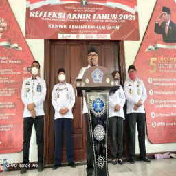 Kanwil Kemenkumham Jatim Gelar Refleksi Akhir Tahun 2021