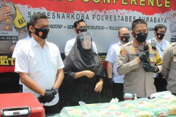 46,6 Kg Sabu Dan 4.000 Pil Koplo Berhasil di Amankan Satresnarkoba Polrestabes Surabaya
