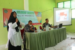 KOMANDAN LANUDAL SABANG BERIKAN PEMAHAMAN AKAN PENTINGNYA WAWASAN KEBANGSAAN KEPADA SISWA MAN 1 SABANG