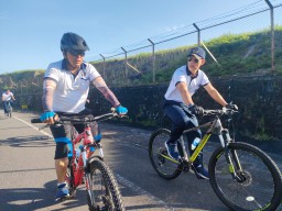 TINGKATKAN STAMINA FISIK DAN MENTAL, PANGKALAN UDARA ANGKATAN LAUT SABANG GELAR GOWES BERSAMA