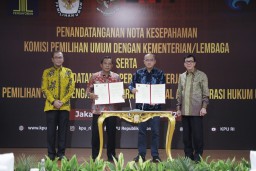 Kemenkumham dan KPU Bersinergi Dalam Pertukaran dan Pemanfataan Data Parpol