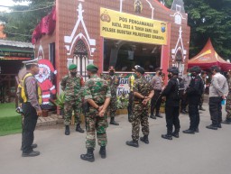Jaga Kondusifitas Wilayah Babinsa Siaga di Pos PAM Nataru