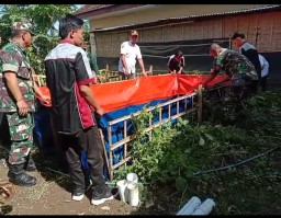BABINPOTMAR LANAL BANYUWANGI BANTU PENYIAPAN LAHAN BUDIDAYA IKAN AIR TAWAR