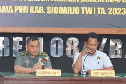 Bersama PWI Sidoarjo, Korem 084/ Bhaskara Jaya Gelar Pelatihan Jurnalistik