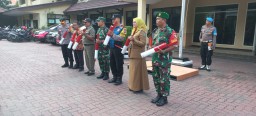 KAPOLSEK DUKUH PAKIS PIMPIN UPACARA PEMBENTUKAN TIM PATRA 4 PILAR