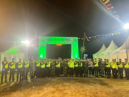 Kapolres Bangli pimpin apel gabungan Polda Bali dan Polres Bangli dalam Pengamanan BCA Bali Trail Running (BTR) Ultra 2023