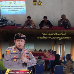 Jumat Curhat Polres Karangasem Pembinaan Kamtibmas di Desa Culik.