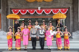 Sambut Pimpinan Baru, Polda Bali Gelar Serah Terima Pataka