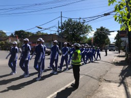 Polres Karangasem Gelar Pengamanan Lomba Gerak Jalan HUT RI ke 78