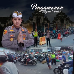 Kapolres Karangasem Terjunkan Personil Amankan Pasar Menjelang Hari Raya Kuningan