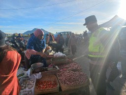 Antisipasi pasar tumpah jelang Hari Raya Kuningan, Polsek Kintamani lakukan ini