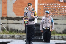 Kapolres Karangasem Pimpin Apel Kesiapan Pasukan Operasi Cipkon Agung 2023