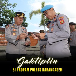 Propam Polres Karangasem Gelar Gaktibplin