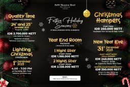 Menyambut NATAL DAN AKHIR TAHUN, BESS MANSION HOTEL Surabaya Selenggarakan Rangkaian Festive Holiday