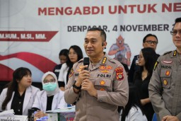 Dalam Rangka Rakorbin SDM dan PNS Polri, Biro SDM Polda Bali Gelar Baktikes dan Baksos*