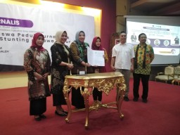 BKKBN Jatim Dengan Mahasiswa Unitomo Dan Insan Pers Bersinergitas Dalam Menurunkan Stunting