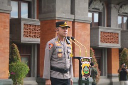 Karo Ops Polda Bali pimpin apel gelar pasukan Ops Puri Agung X-2023
