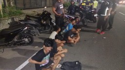 Ciptakan Harkamtibmas Yang Kondusif Polsek Denbar Amankan Kumpulan Pengendara Sepeda Motor Tanpa TNKB
