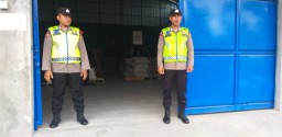 Memasuki Tahap Kampanye di Tahun 2024 Polres Karangasem Perketat Pengamanan Gudang Logistik Pemilu.
