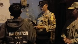 Cipta Kondisi Kondusif Polsek Denbar Dan Desa DPKN Gelar Patroli Tiga Pilar