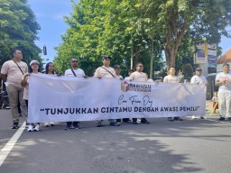 Bawaslu Kota Surabaya Gelar Surabaya on Car Free Day: Tunjukkan Cintamu Dengan Awasi Pemilu