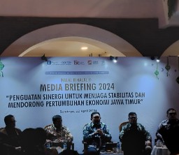 Media Briefing Kolaborasi BI, OJK, DJPb, dan LPS Provinsi Jawa Timur