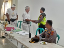 Polsek Kuta Selatan Gelar Jumat Curhat di Desa Kutuh, Sosialisasikan Pentingnya World Water Forum ke