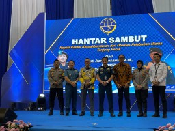 Polres Tanjung Perak Hadiri Serah Terima Jabatan Kepala KSOP Utama Tanjung Perak Surabaya