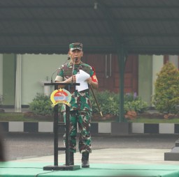 Danrem 084/Bhaskara Jaya Pimpin Apel Gelar Pasukan Pengamanan VVIP Rencana Kunker Wakil Presiden RI