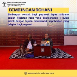 Seluruh Pegawai Lapas Sidoarjo Ikuti Kegiatan Spiritual