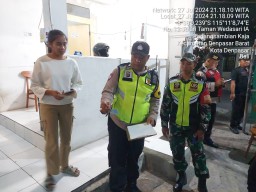 Pawas Polsek Denbar Pimpin Giat Pendataan Duktang Padangsambian Kaja