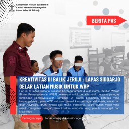 Lapas Sidoarjo Gelar Latihan Musik untuk WBP