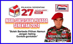 Ketua LMP Pringsewu Muhyin NP : Boleh Berbeda Pilihan Namun Jangan Saling Gontok-gontokan