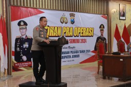 Polres Jember Gelar Latihan Pra Operasional Mantap Praja Semeru 2024 Siapkan Pengamanan Pilkada