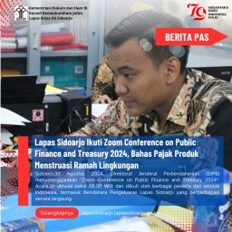 Lapas Sidoarjo Ikuti Zoom Conference on Public Finance and Treasury 2024