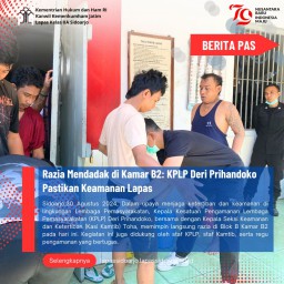 Razia Mendadak di Kamar B2: KPLP Deri Prihandoko Pastikan Keamanan Lapas