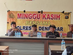 Polresta Denpasar dan Polsek Kuta Selatan Gelar Minggu Kasih di Desa Adat Kampial, Dorong Sinergi un