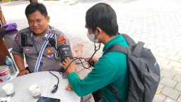 Pastikan kesehatan anggota Jaga, Subsatgas Dokkes Satgas Banops Gelar Pemeriksaan Kesehatan