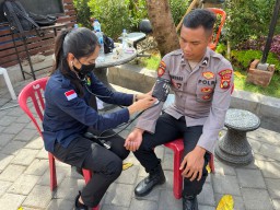 Subsatgas Dokkes Polresta Denpasar Gelar Pemeriksaan Kesehatan Jelang Pilkada 2024