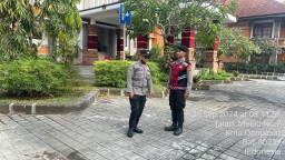 Pengamanan Kantor DPRD Kota Denpasar Dalam Tahap Kampanye Pilkada 2024