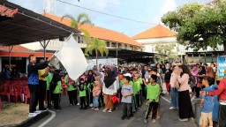 Polresta Denpasar Gelar Gathering Family dan Gerak Jalan Santai Peringatan Maulud Nabi Muhammad SAW