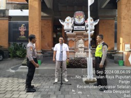 Pam Perkantoran : Pastikan Keamanan Kantor KPU Kota Denpasar dalam Tahap Kampanye Pilkada 2024