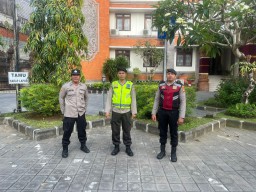 Pengamanan di Kantor DPRD Kota Denpasar dalam Tahapan Pilkada Serentak, Pastikan Situasi Kondusif