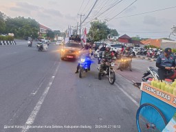 Polsek Kuta Selatan Pengamanan Kirab Pilkada Serentak 2024 di Kuta Selatan