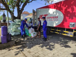 Satpolairud Polresta Denpasar Pos Sanur Pengawasan di Dermaga Penyeberangan Barang Menjelang Pilkada