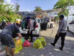Satpolairud Polresta Denpasar Pos Sanur Amankan Giat Dermaga Penyebrangan Barang