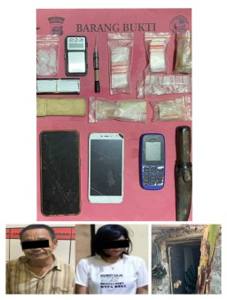 Satresnarkoba Polres Tanggamus Tangkap Diduga Bandar Sabu Bersama Seorang Perempuan
