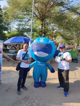 PLN UP3 Madiun Rayakan Hari Pelanggan Nasional di Car Free Day Madiun