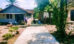 Kepala pekon (Kakon) Bumi Ratu laksanakan pembangunan jalan Rabat Beton tahap 2
